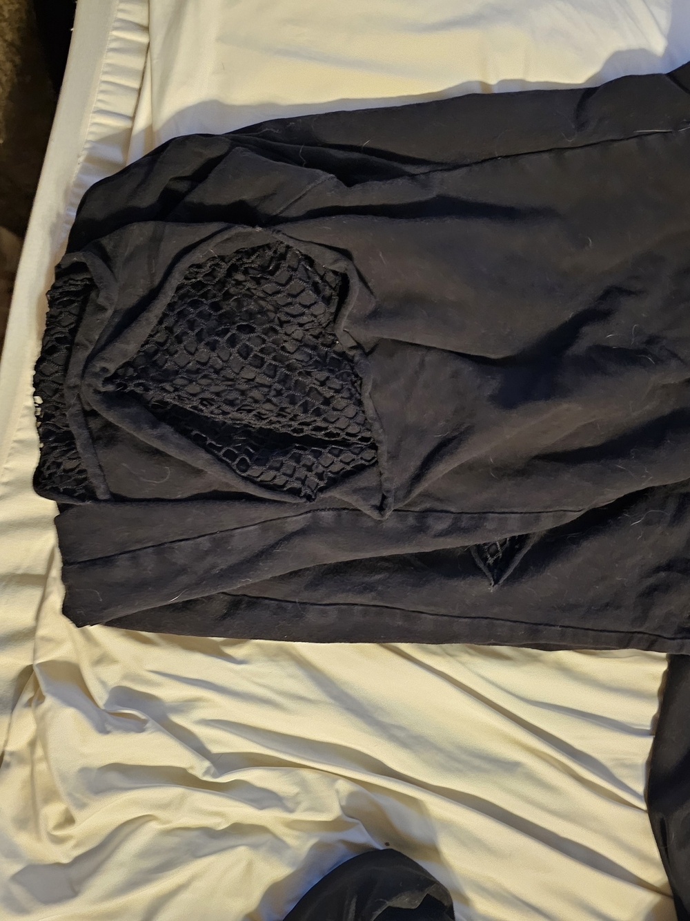 torrid Black Leggings with Textured Panel Detail